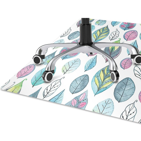 Alfombra silla ordenador Hojas de dibujos animados