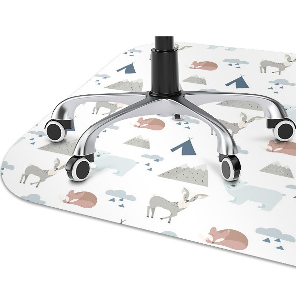 Alfombra para silla de escritorio Animales del bosque