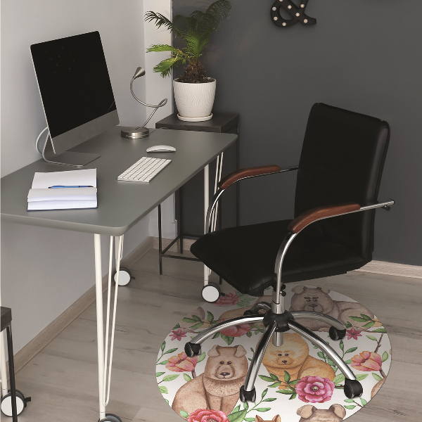 Alfombra para silla de escritorio Chow chow dogs