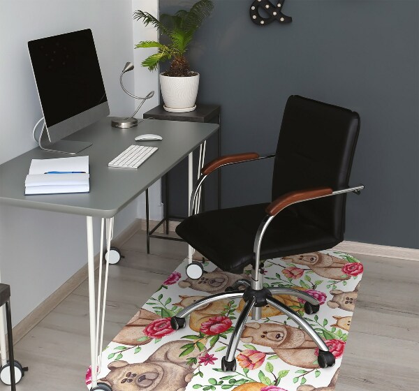 Alfombra para silla de escritorio Chow chow dogs