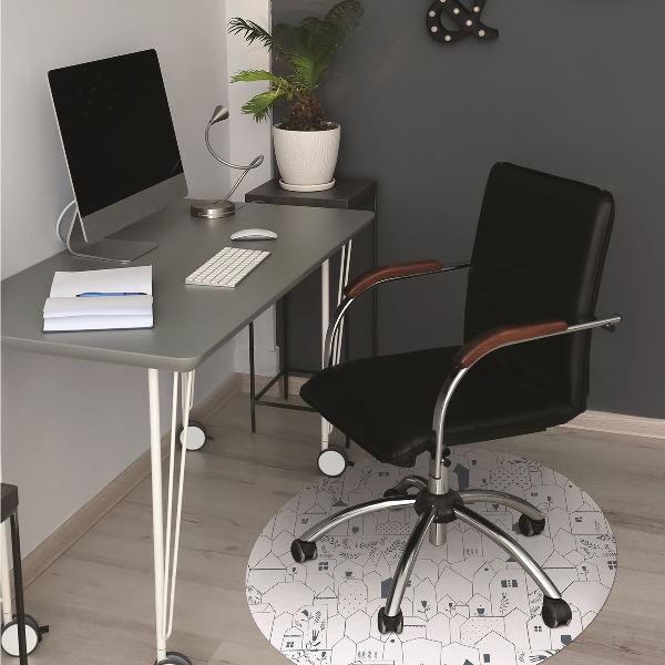 Alfombra para silla de escritorio Casas