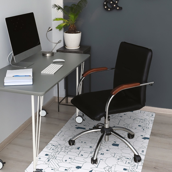 Alfombra para silla de escritorio Casas