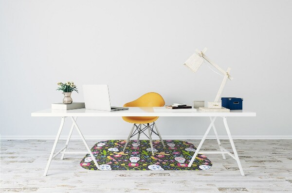 Alfombra silla ordenador Motivos mexicanos
