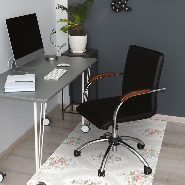 Alfombra silla ordenador Papel tapiz retro