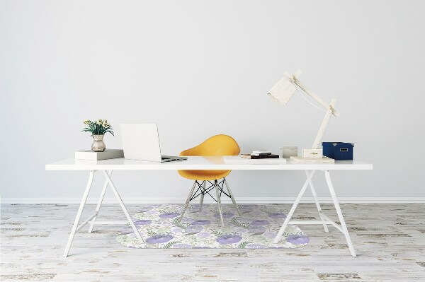 Alfombrilla para silla de escritorio Semillas de amapola pastel