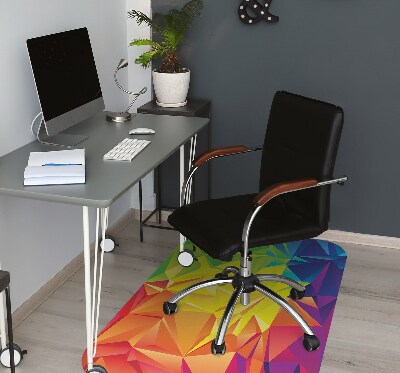 Alfombra para silla de escritorio Abstracción de color