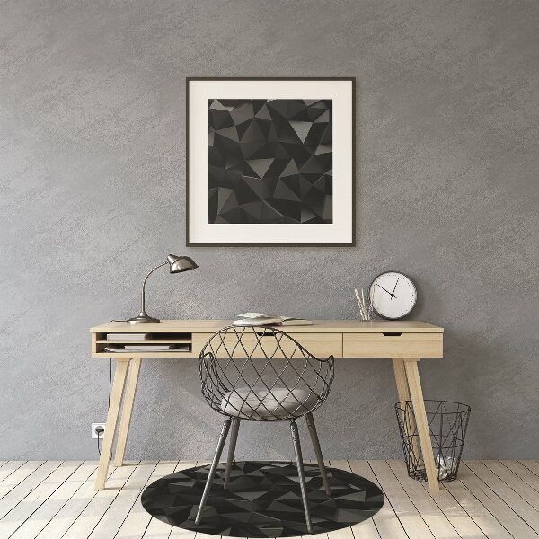 Alfombrilla para silla de escritorio Abstracción negra
