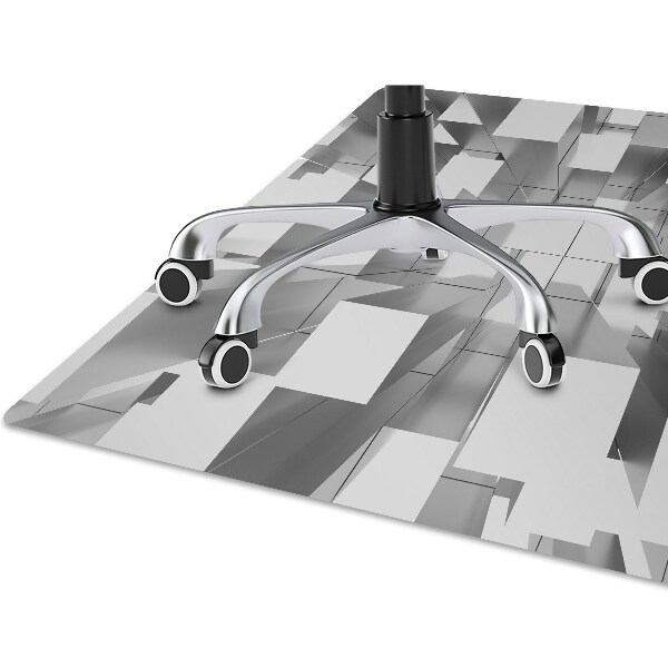 Alfombra silla ordenador Baldosas grises