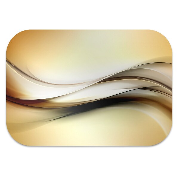 Alfombra silla ordenador Abstracción beige