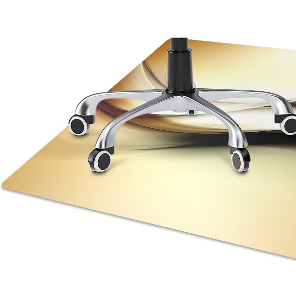 Alfombra silla ordenador Abstracción beige