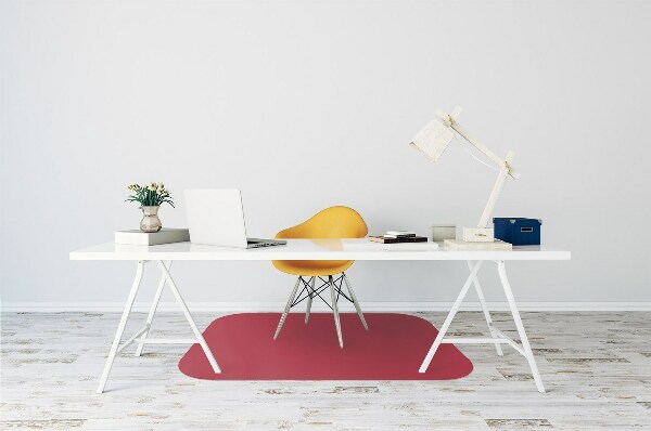 Alfombrilla para silla de escritorio Color rojo oscuro