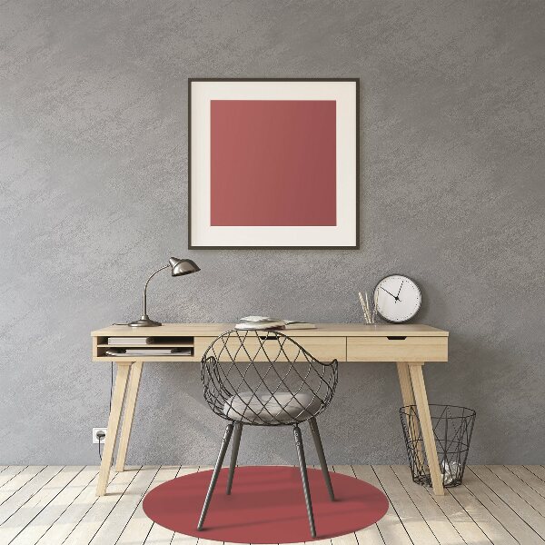 Alfombrilla para silla de escritorio Color rojo oscuro