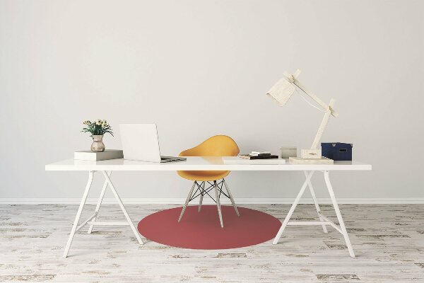 Alfombrilla para silla de escritorio Color rojo oscuro