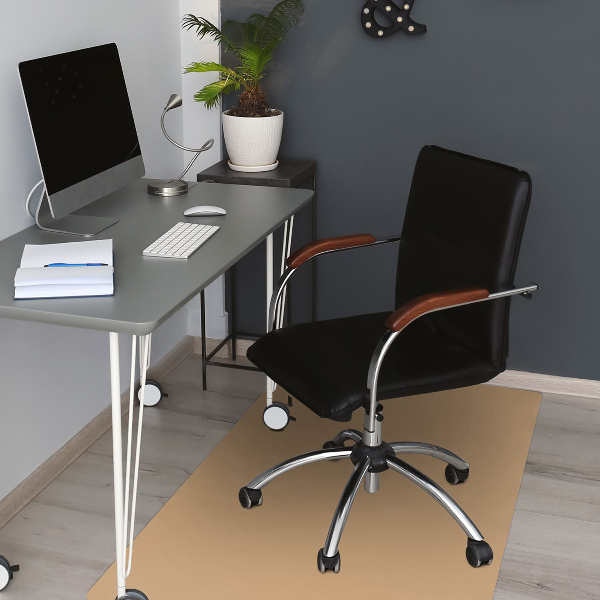 Alfombrilla para silla de escritorio Color marrón claro