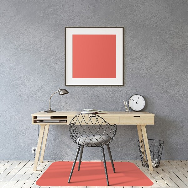 Alfombrilla para silla de escritorio Color naranja pastel