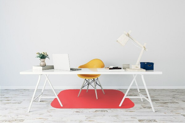 Alfombra para silla de escritorio Color naranja roja