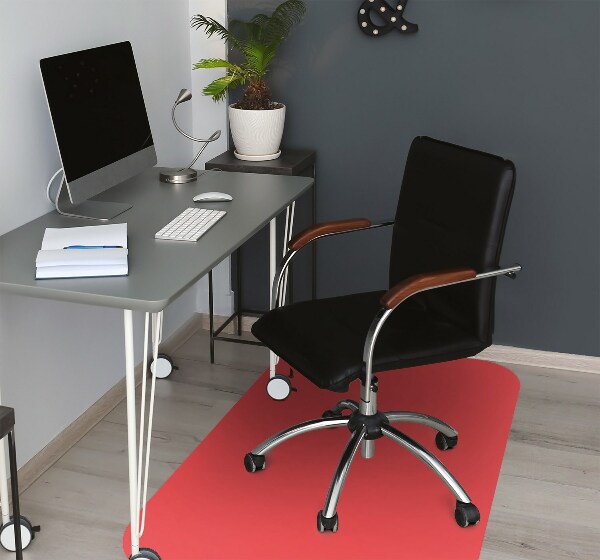 Alfombra para silla de escritorio Color naranja roja