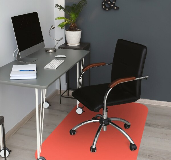 Alfombra silla ordenador Color naranja claro