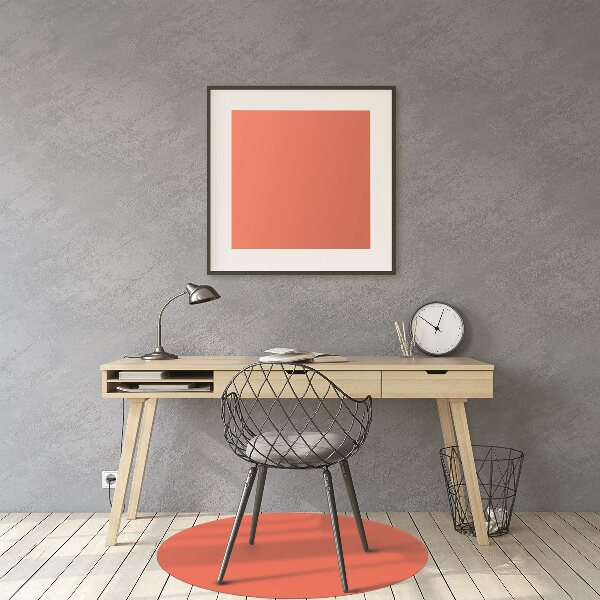Alfombra silla ordenador Color naranja claro