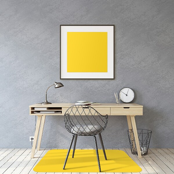Alfombra silla ordenador Color amarillo claro