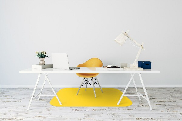 Alfombra silla ordenador Color amarillo claro