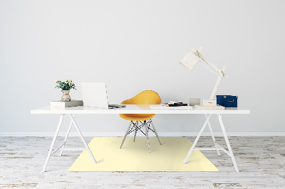 Alfombra silla ordenador De color crema