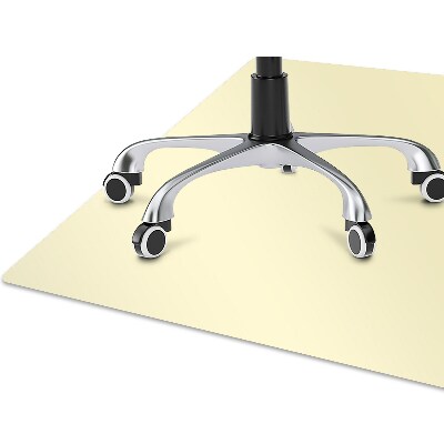 Alfombra silla ordenador De color crema