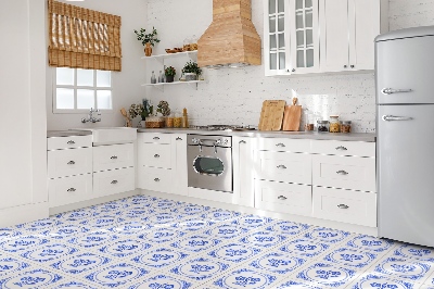 Baldosas vinílicas autoadhesivas Flor de azulejos