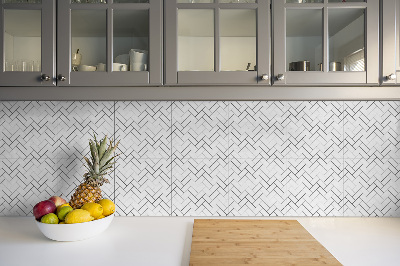 Baldosas vinílicas autoadhesivas Herringbone blanco