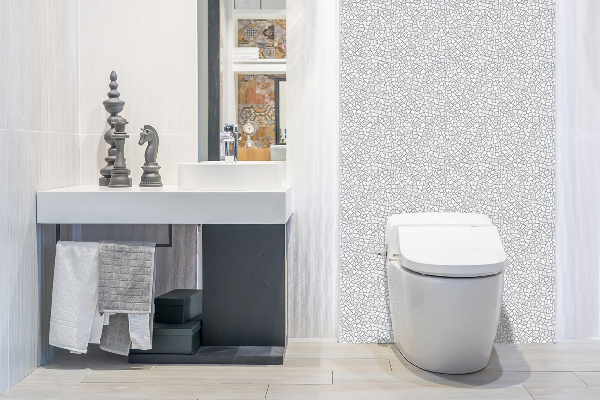 Revestimiento pared pvc Mosaico gris