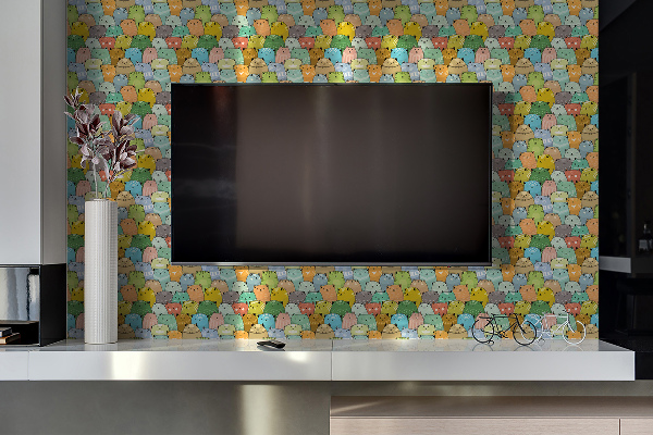 Revestimiento pared pvc Gatos coloridos