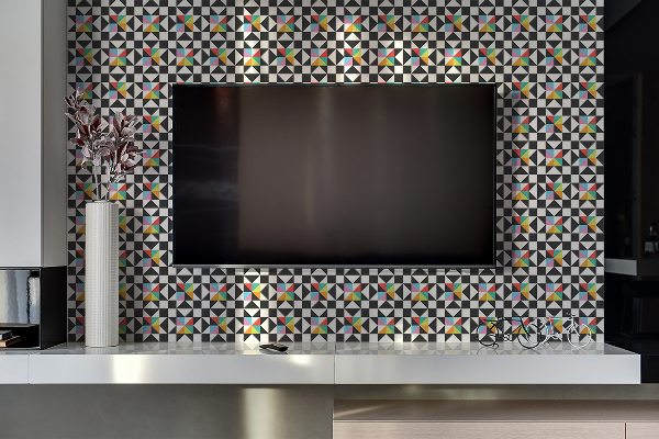 Revestimiento pared pvc Patrón geométrico