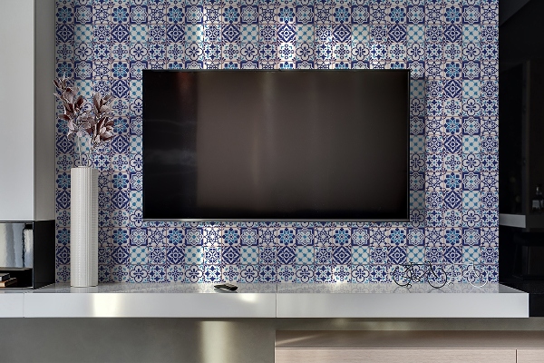 Revestimiento pared pvc Patrón azulejos