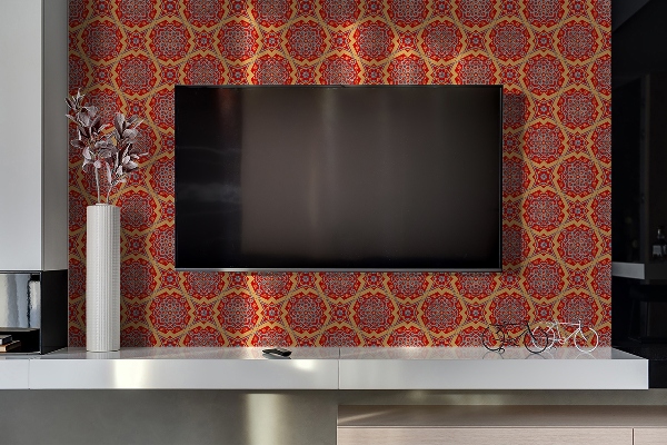 Revestimiento de pared de PVC Patrón de panel de piso floral árabe