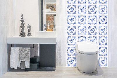 Revestimiento de pared de PVC Flor de azulejos