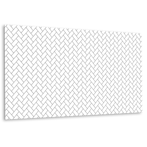 Revestimiento de pared de PVC Herringbone blanco