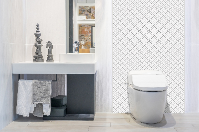 Revestimiento de pared de PVC Herringbone blanco