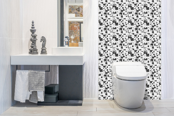Revestimiento de pared de PVC Mosaico en mármol