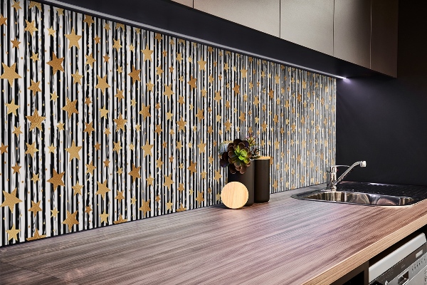 Revestimiento de pared de PVC Líneas y estrellas