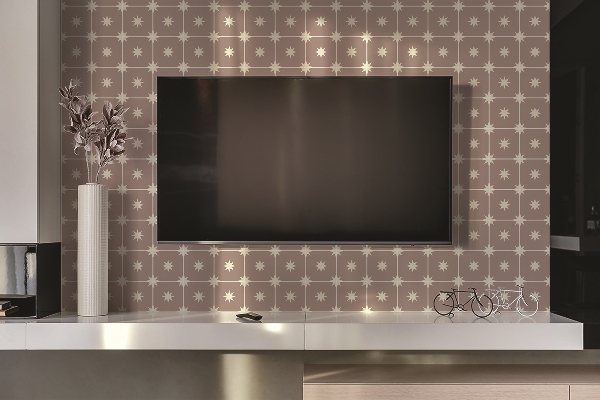 Revestimiento pared pvc Cuadrados y estrellas