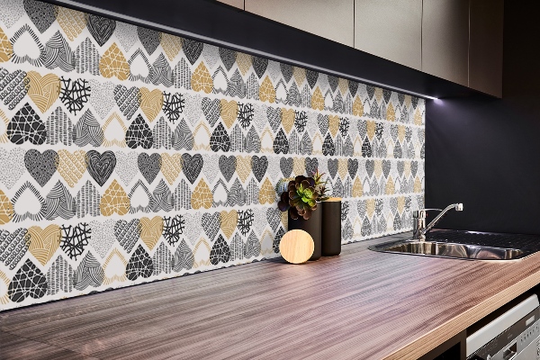 Revestimiento vinílico Corazones decorativos