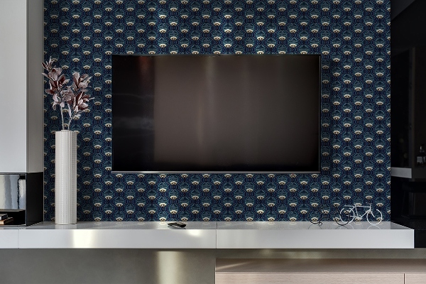 Revestimiento de pared de PVC Ojos de patrón vintage